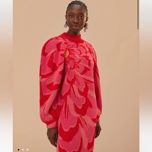 Farm Rio Bold Flower Knit Dress - Brand new with tags - XL